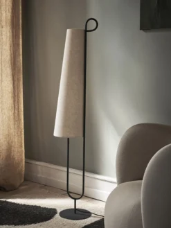 Ancora Floor Lamp - Black/Natural