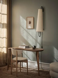 Ancora Wall Lamp 100 - Black/Natural