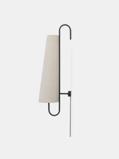 Ancora Wall Lamp 100 - Black/Natural