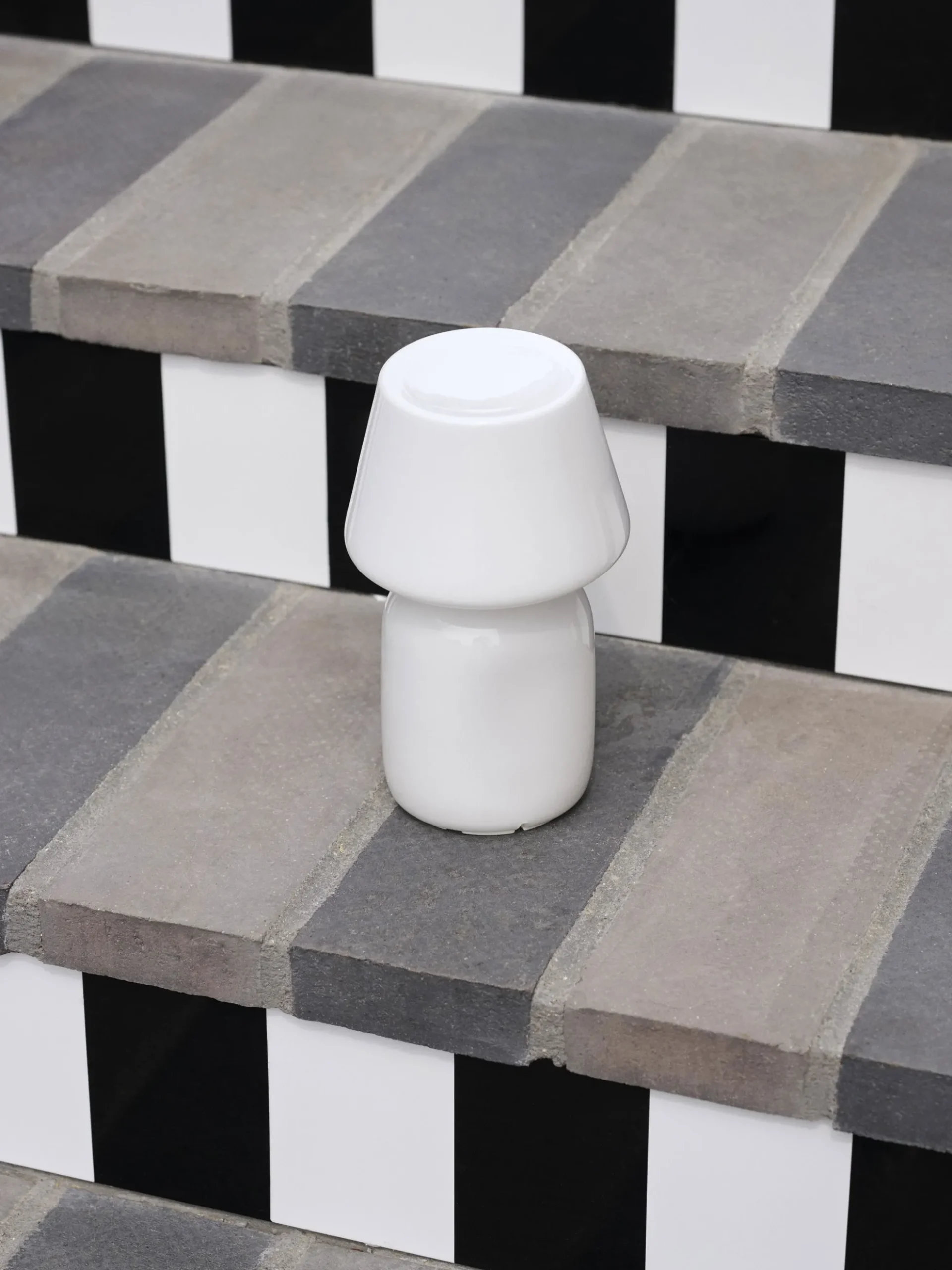 Apollo Portable Table Lamp - White Opal Glass
