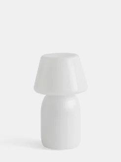 Apollo Portable Table Lamp - White Opal Glass