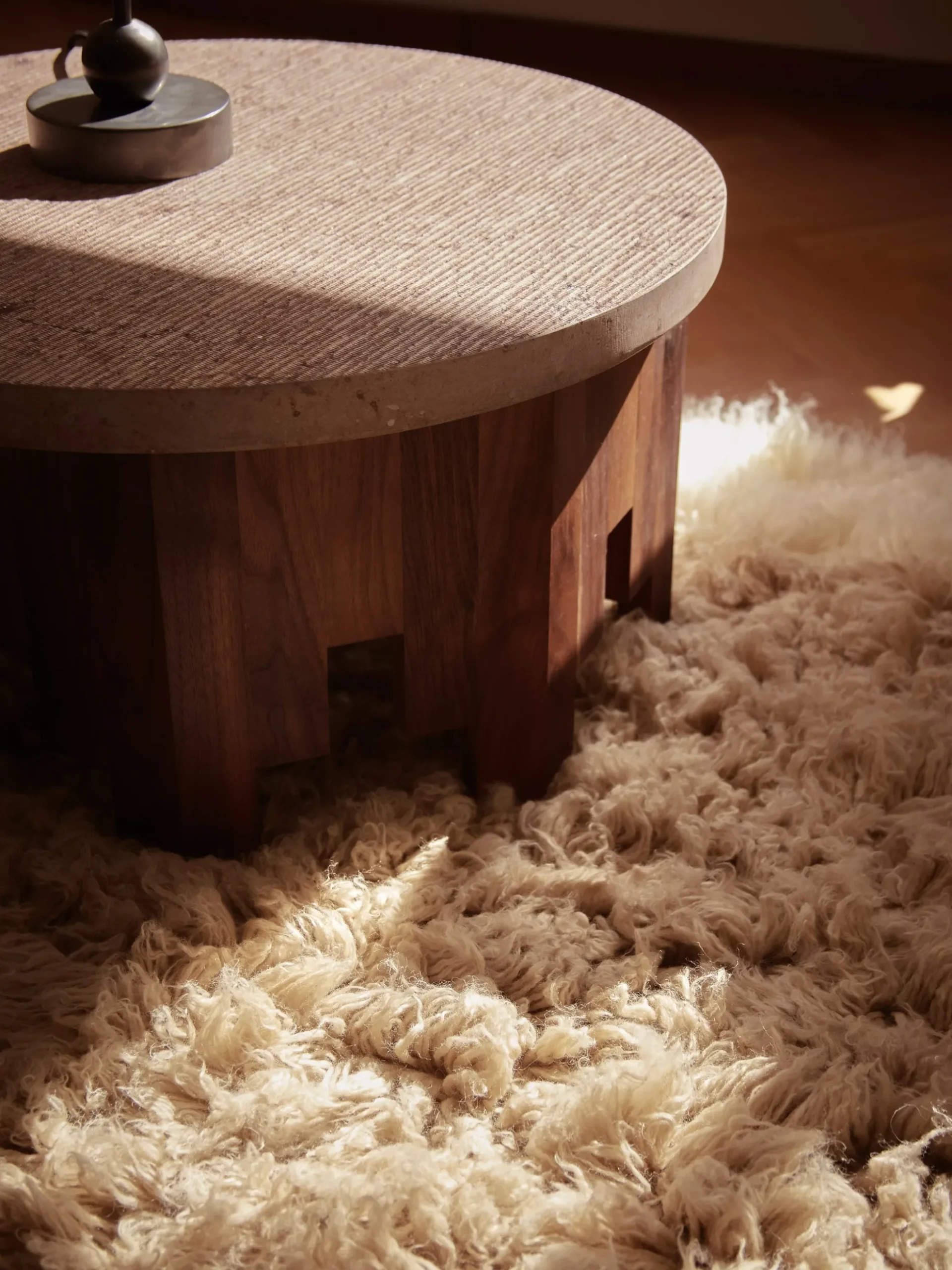 Berber Sofa Table - Limestone