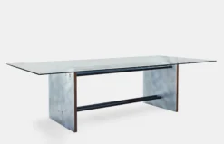 Bespoke Rectangular Glass Table - 260 x 120 cm