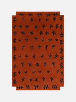 Big Buds Rug - Red