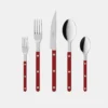 Bistrot Shiny Solid Burgundy Cutlery