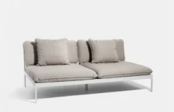 Bönan Lounge Sofa - Dark Grey Frame/Light Grey Sling