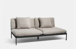 Bönan Lounge Sofa - Dark Grey Frame/Light Grey Sling