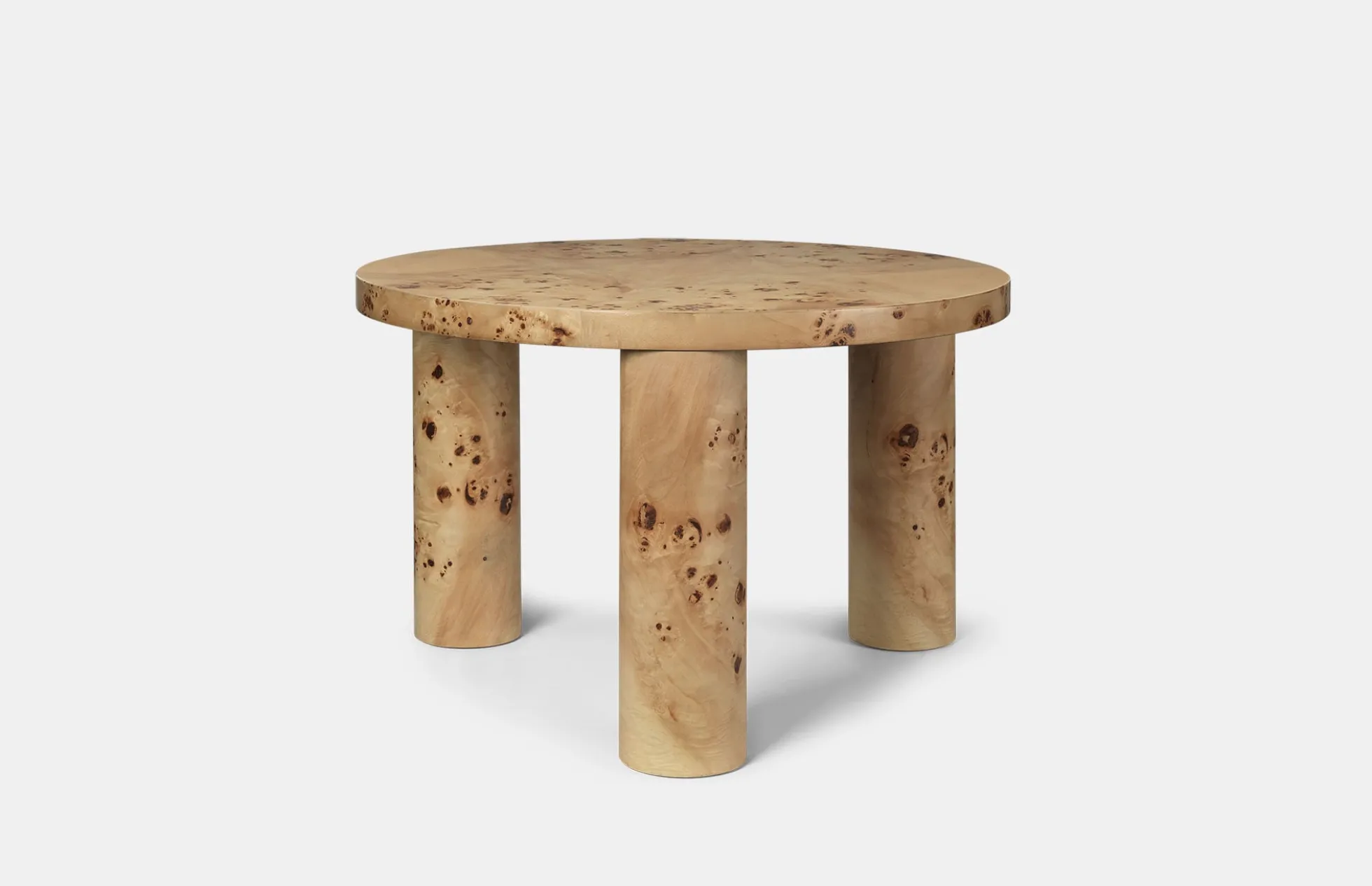 Burl Post Coffee Table