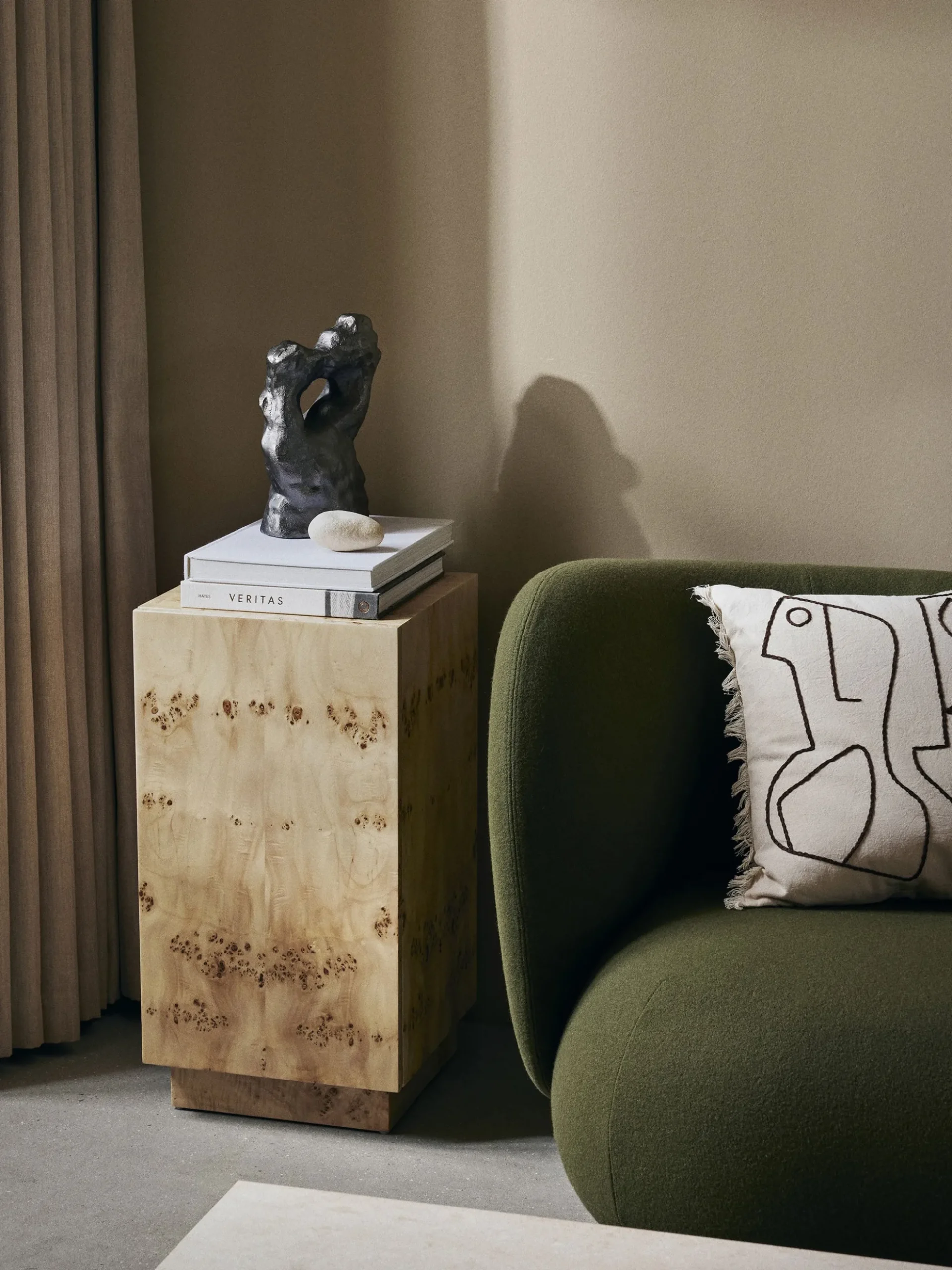 Burl Side Table