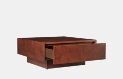 Burl Storage Coffee Table