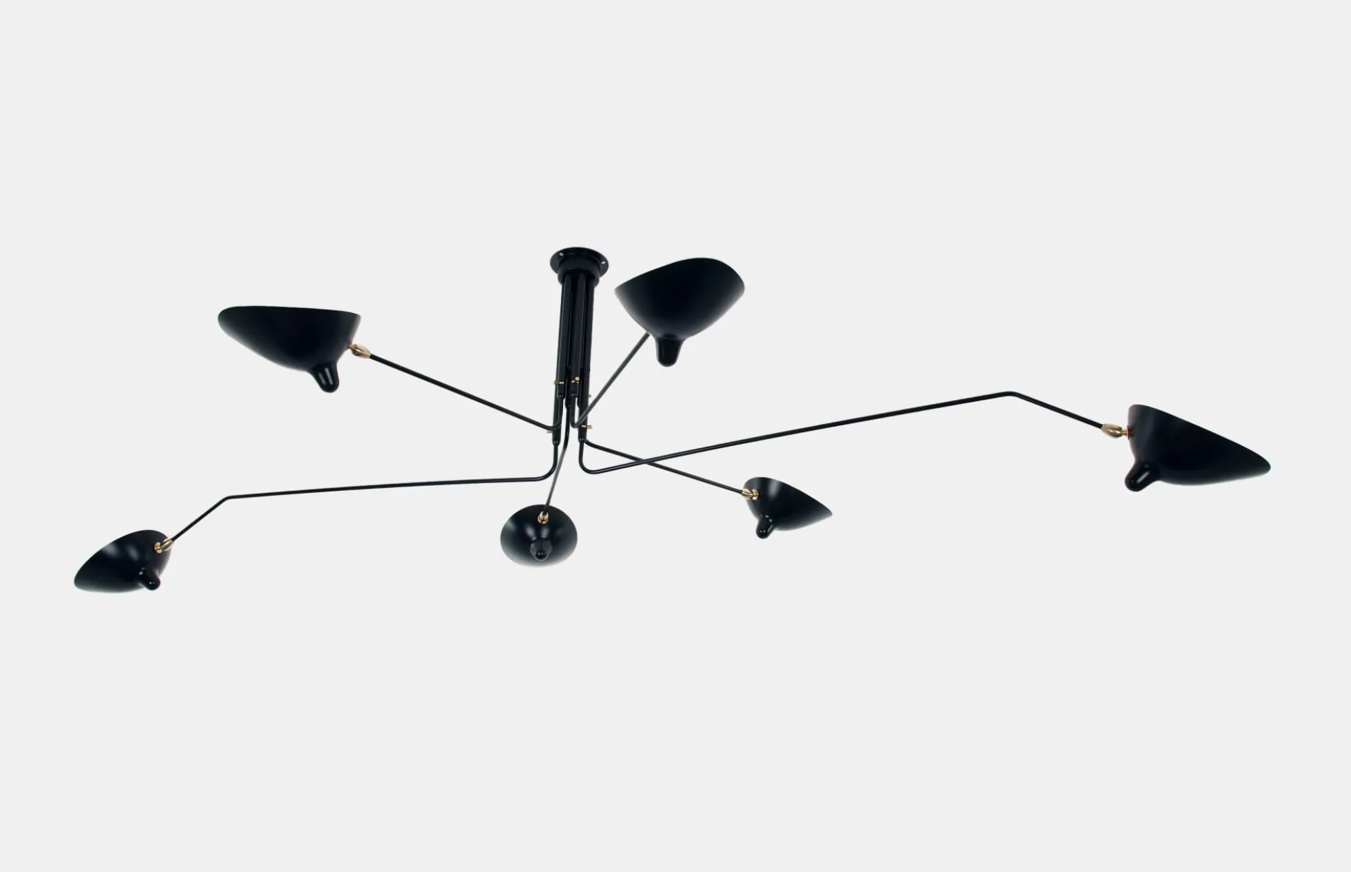 Ceiling Lamp with 6 Rotating Arms