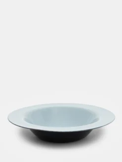 Degustation Large Round Blue Grey and Dark Blue