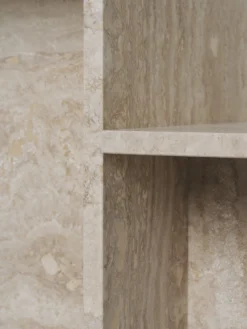 Distinct Side Table - Travertine