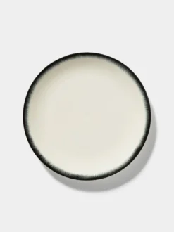 Dé - Plate 28 cm Off White - Black No3