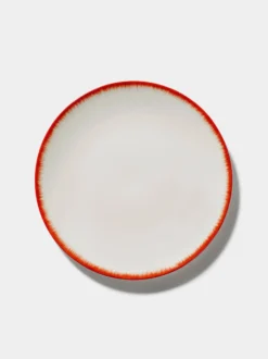 Dé - Plate 28 cm Off White - Red No2