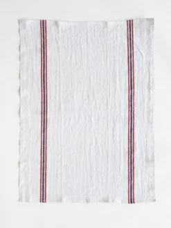 Drapeau Dish Towel - White