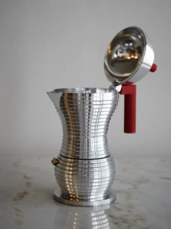 Espresso Coffee Maker Pulcina 6 Cups - Red
