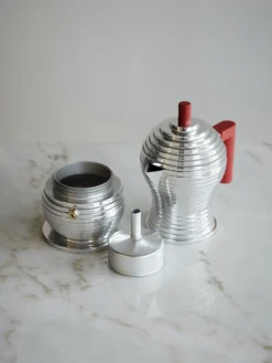 Espresso Coffee Maker Pulcina 3 Cups - Red