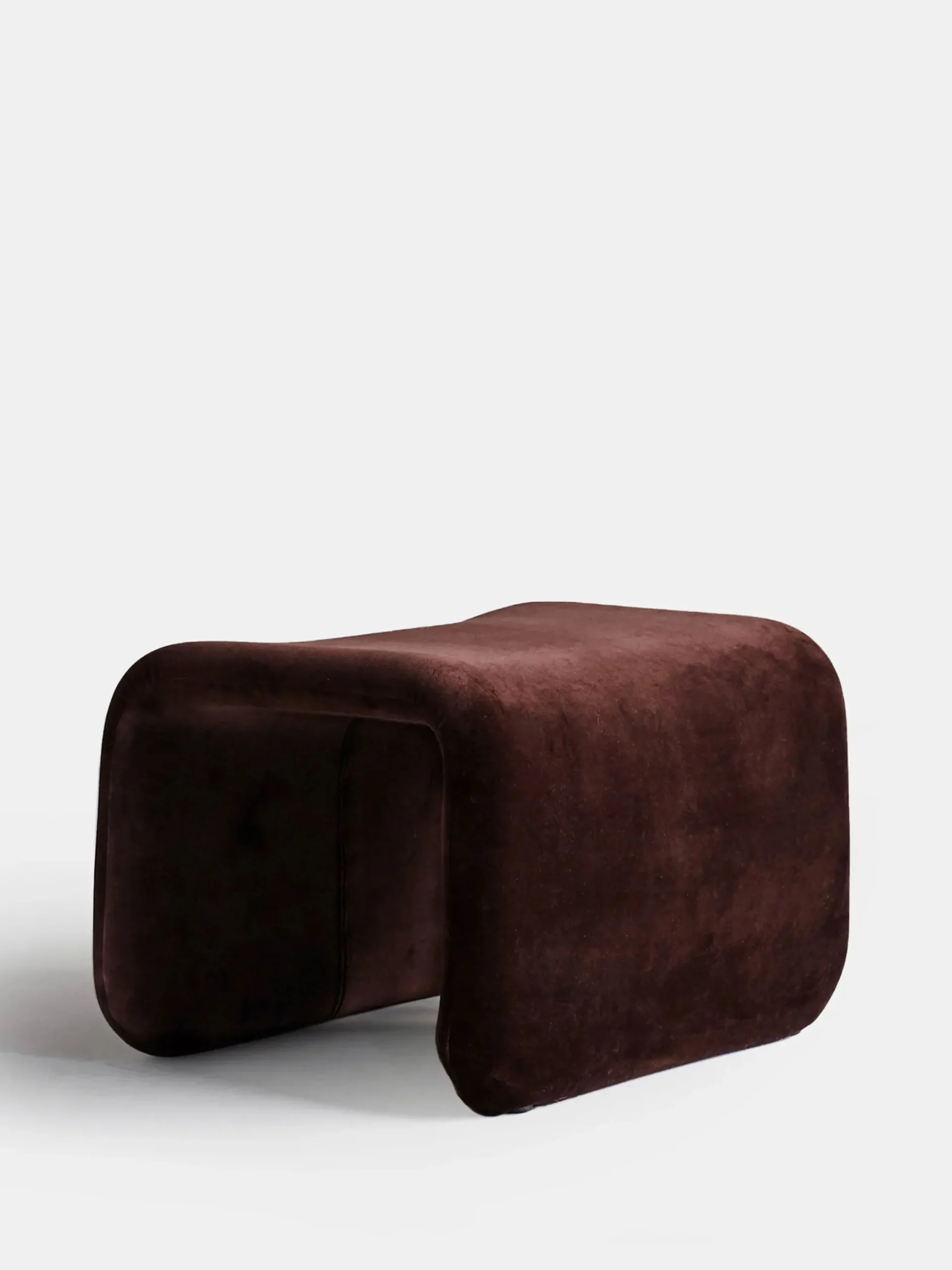 Etcetera Footstool - Chocolate Brown