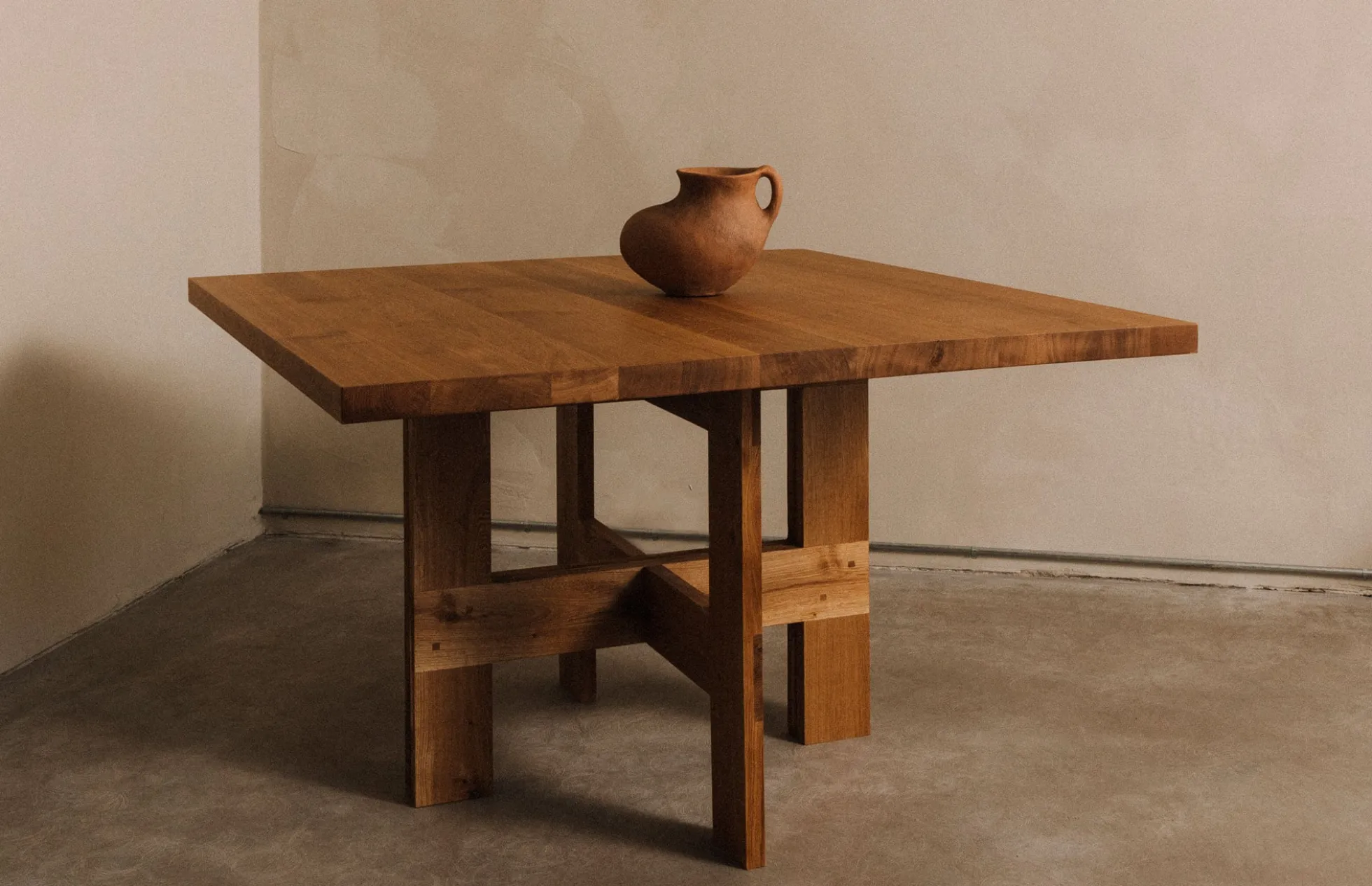 Farmhouse Trestle Table Square