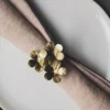 Flower Napkin Ring Dore Fleurs