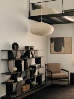 Geometric Rack - Teak Brown