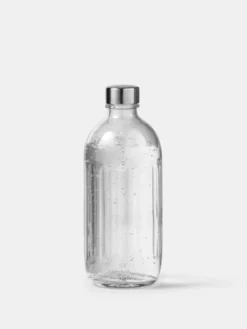 Glass Bottle - Polished Steel