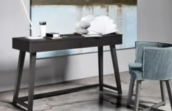 Gray 50 Writing Desk – Black