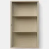 Haze Wall Cabinet - Reeded Glass -Cashmere