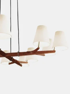 Holzstern Chandelier - Rosewood