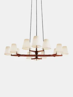 Holzstern Chandelier - Rosewood