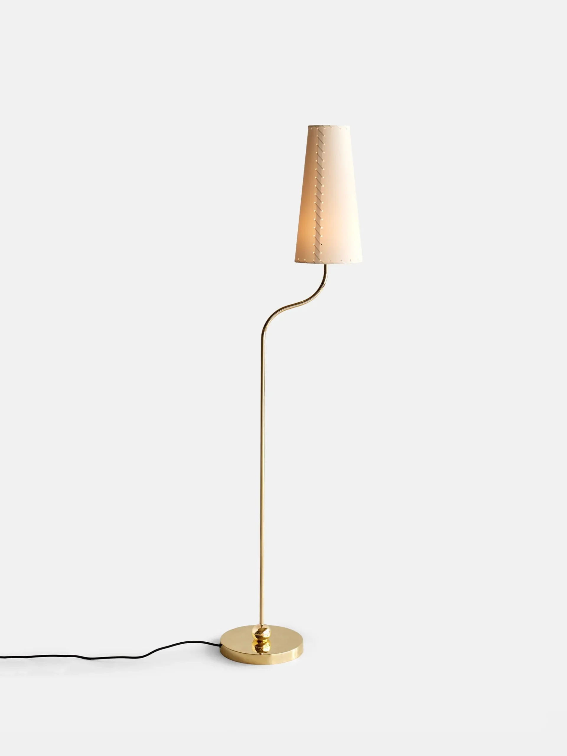 Komet Floor Lamp - Polished Brass