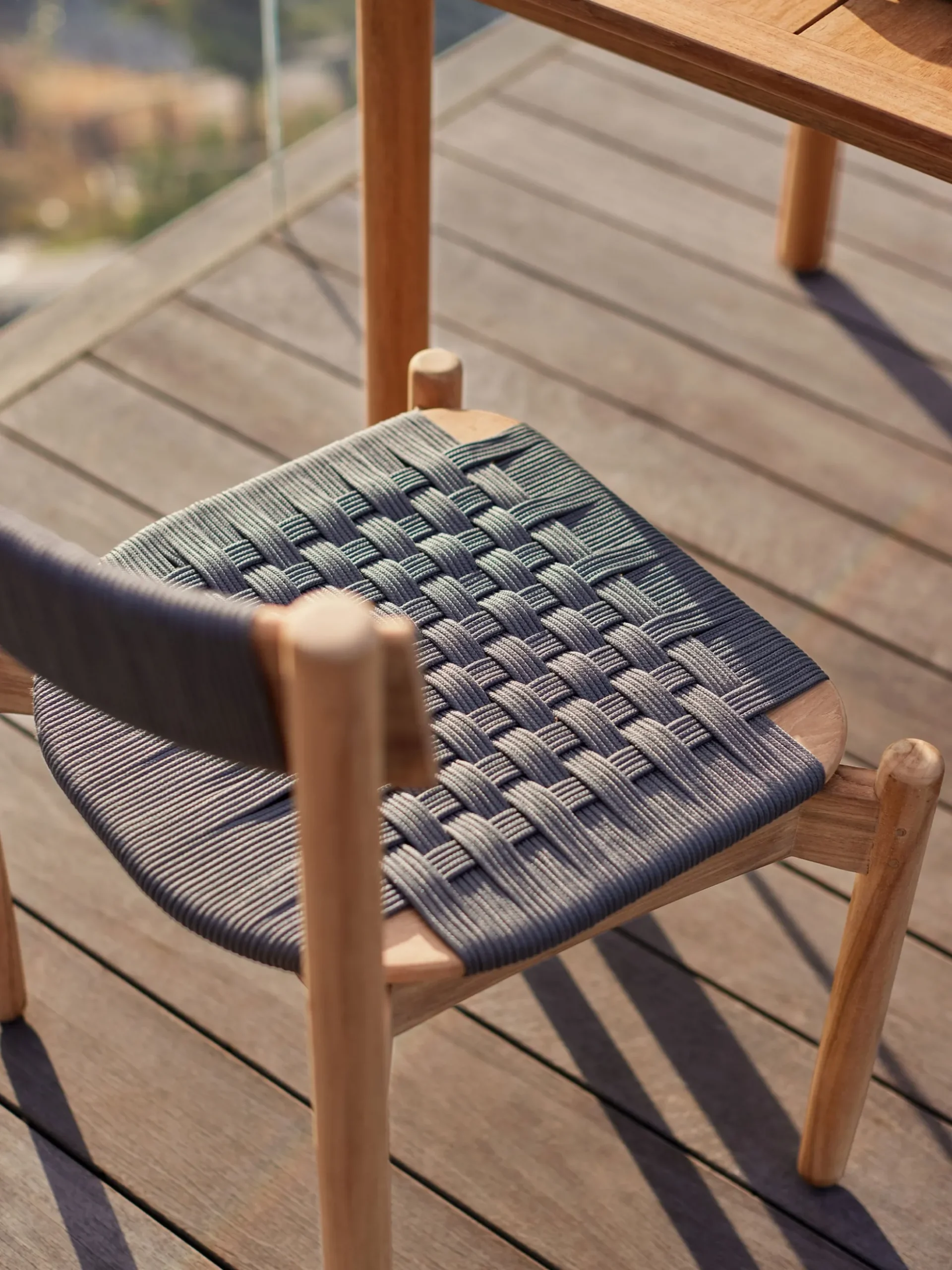Koster Dining Chair - Teak - Dark Grey
