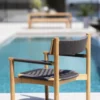 Koster Lounge Chair - Teak - Dark Grey