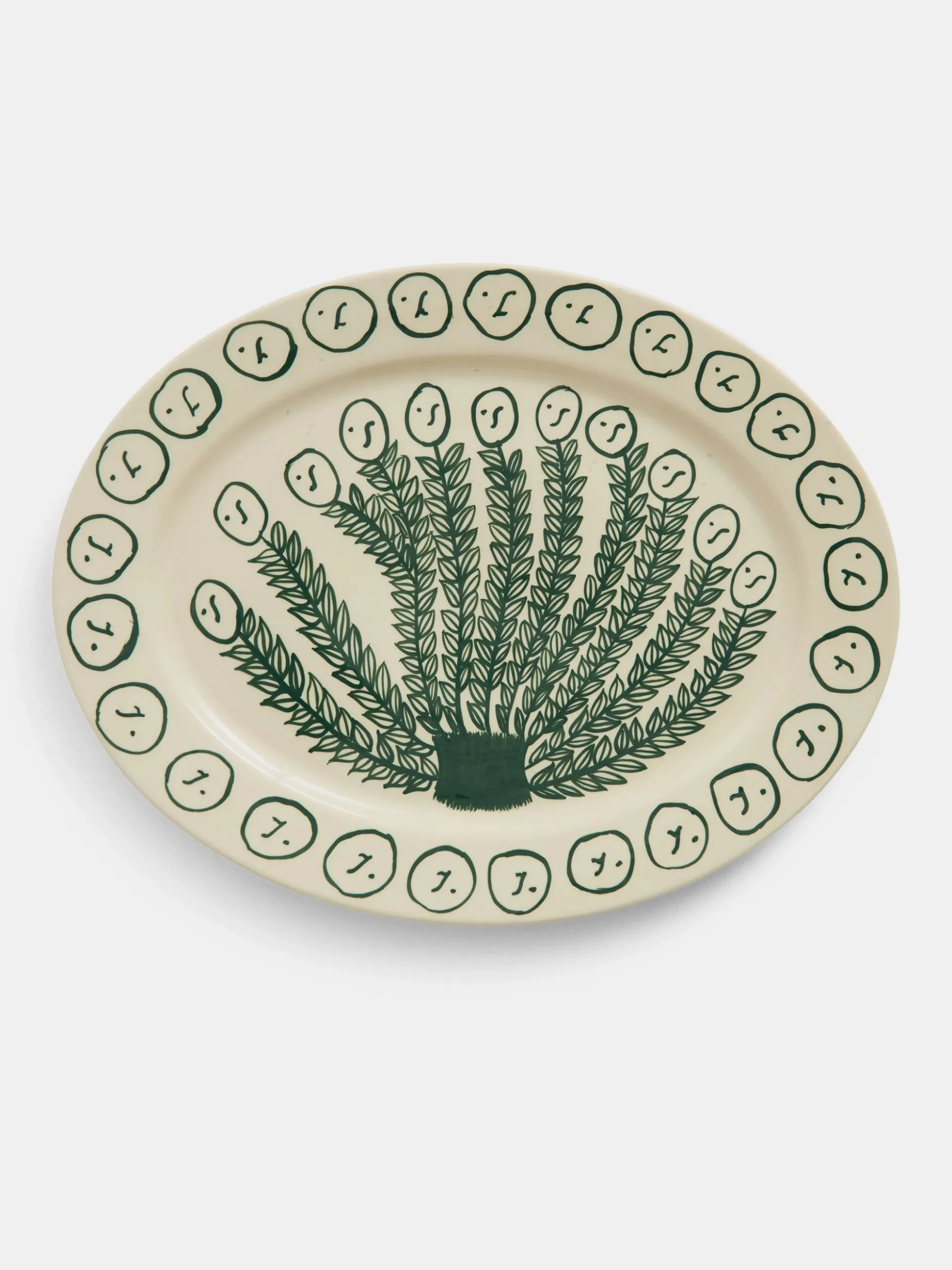 La Pittura Oval Serving Platter - Olive Grove