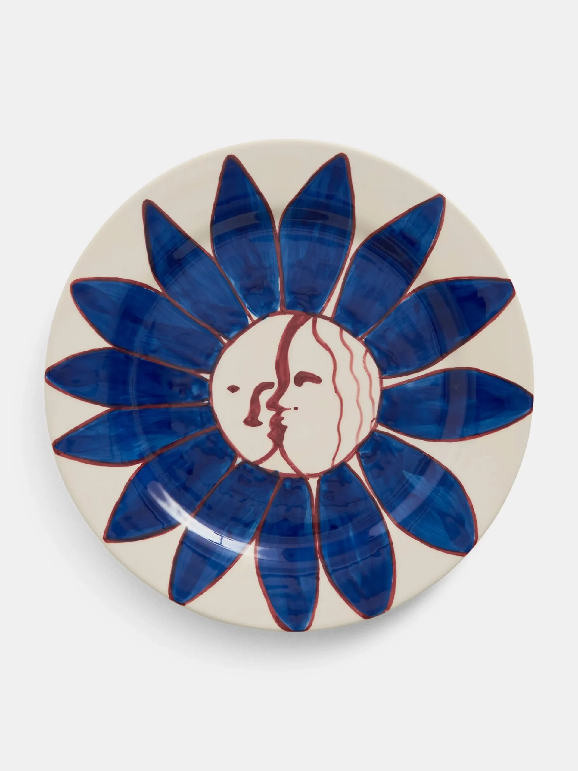 La Pittura Plate - Deep Blue Flower