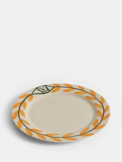 La Pittura Plate - Golden Leaf