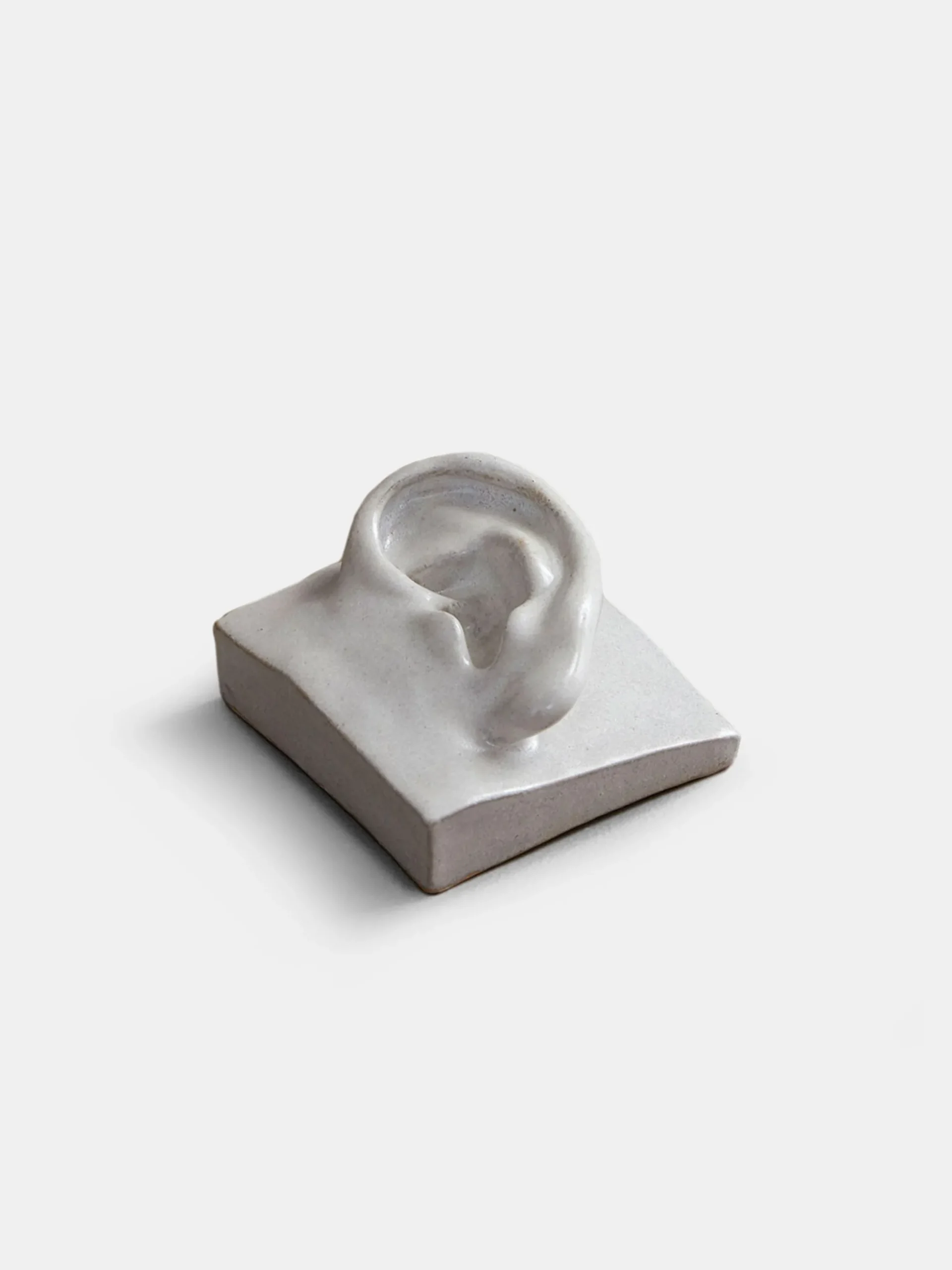 Left Ear - White