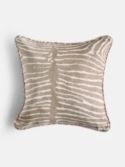 Le Zebre Beige Cushion - 50x50 cm