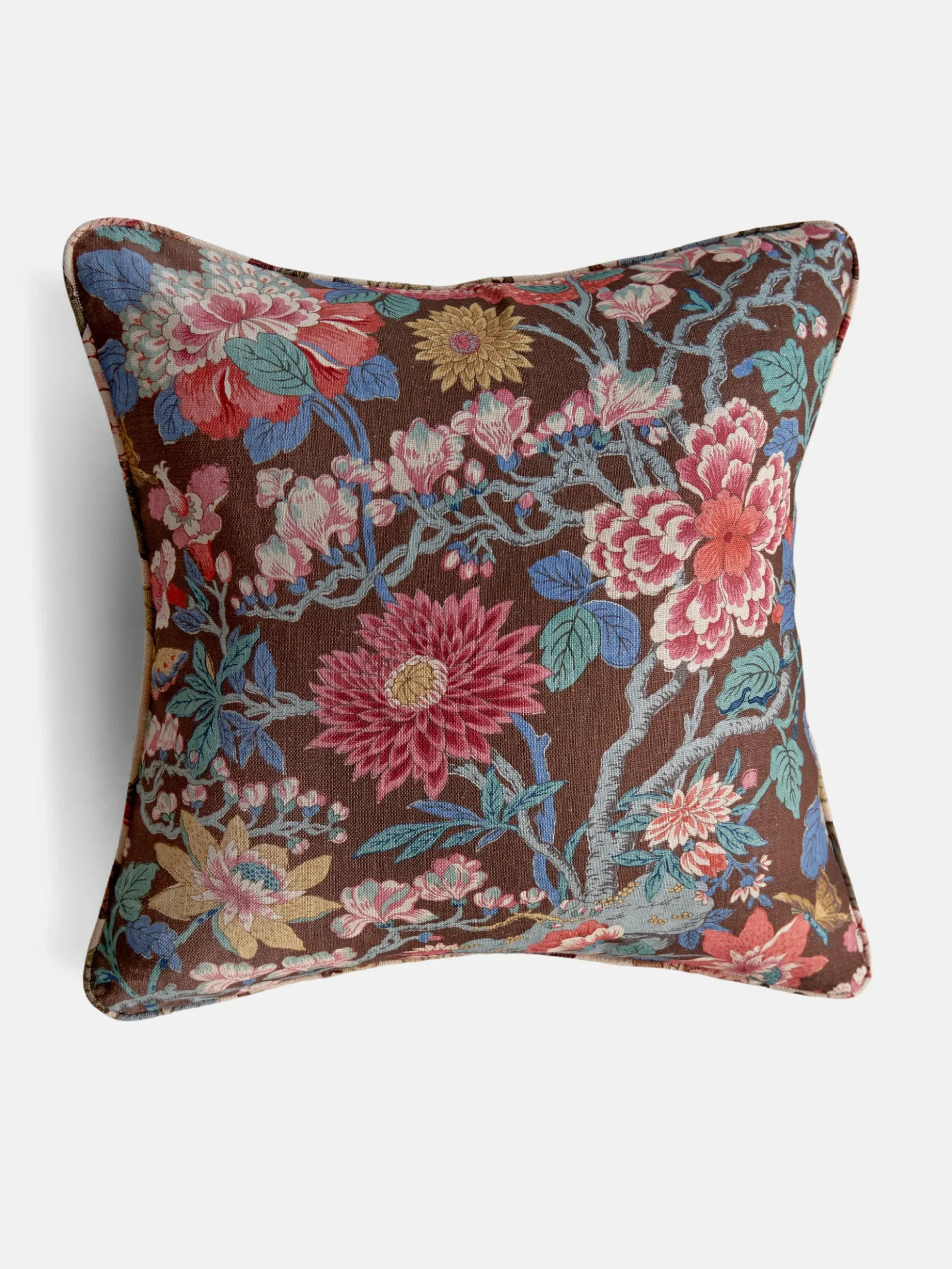 Little Magnolia Espresso Cushion - 55x55 cm