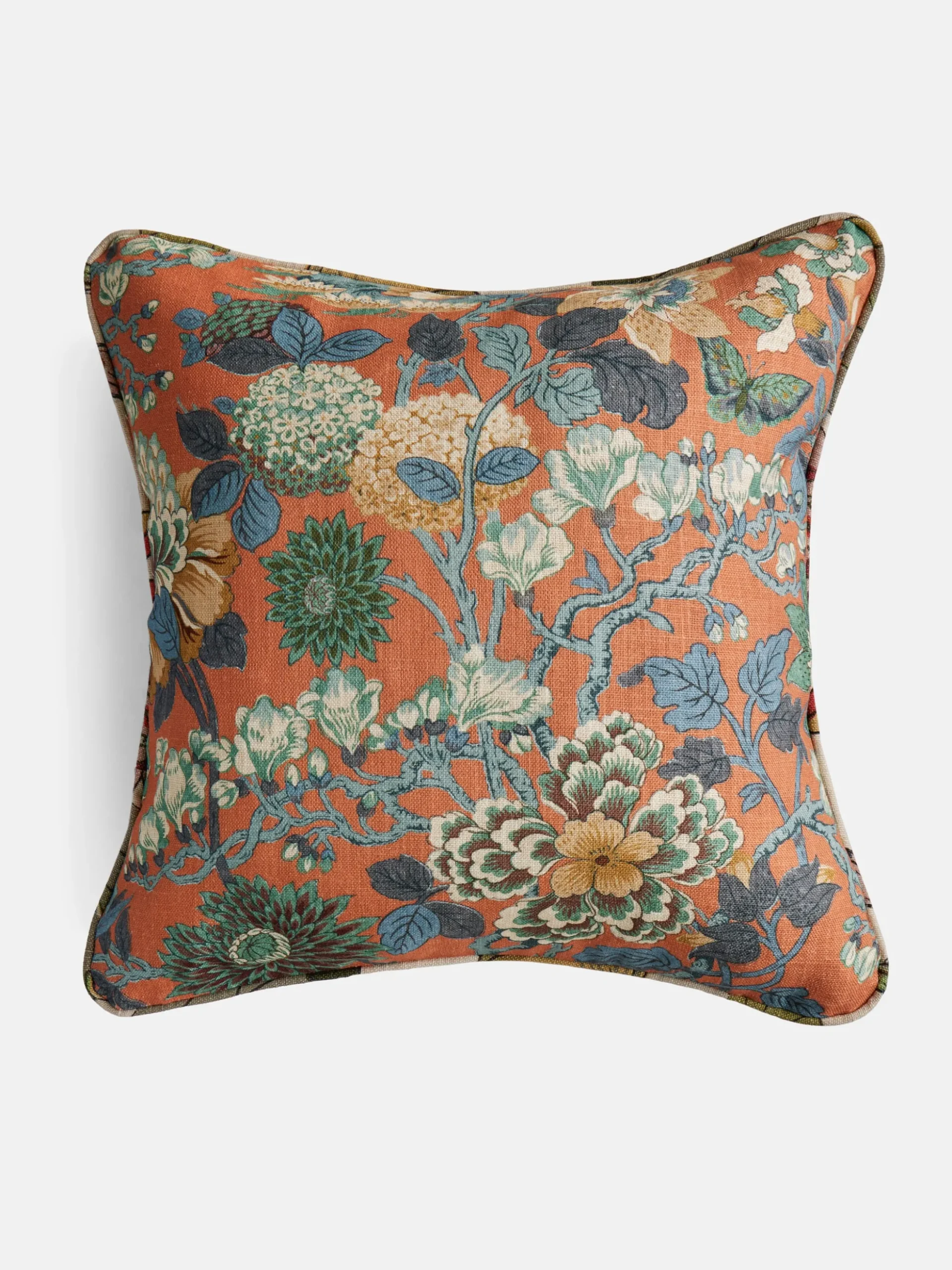 Little Magnolia Orange Cushion - 50x50 cm