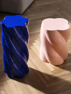 Marshmallow Side Table - Blue - Medium