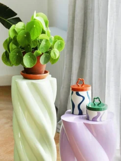 Marshmallow Side Table - Lilac - Low