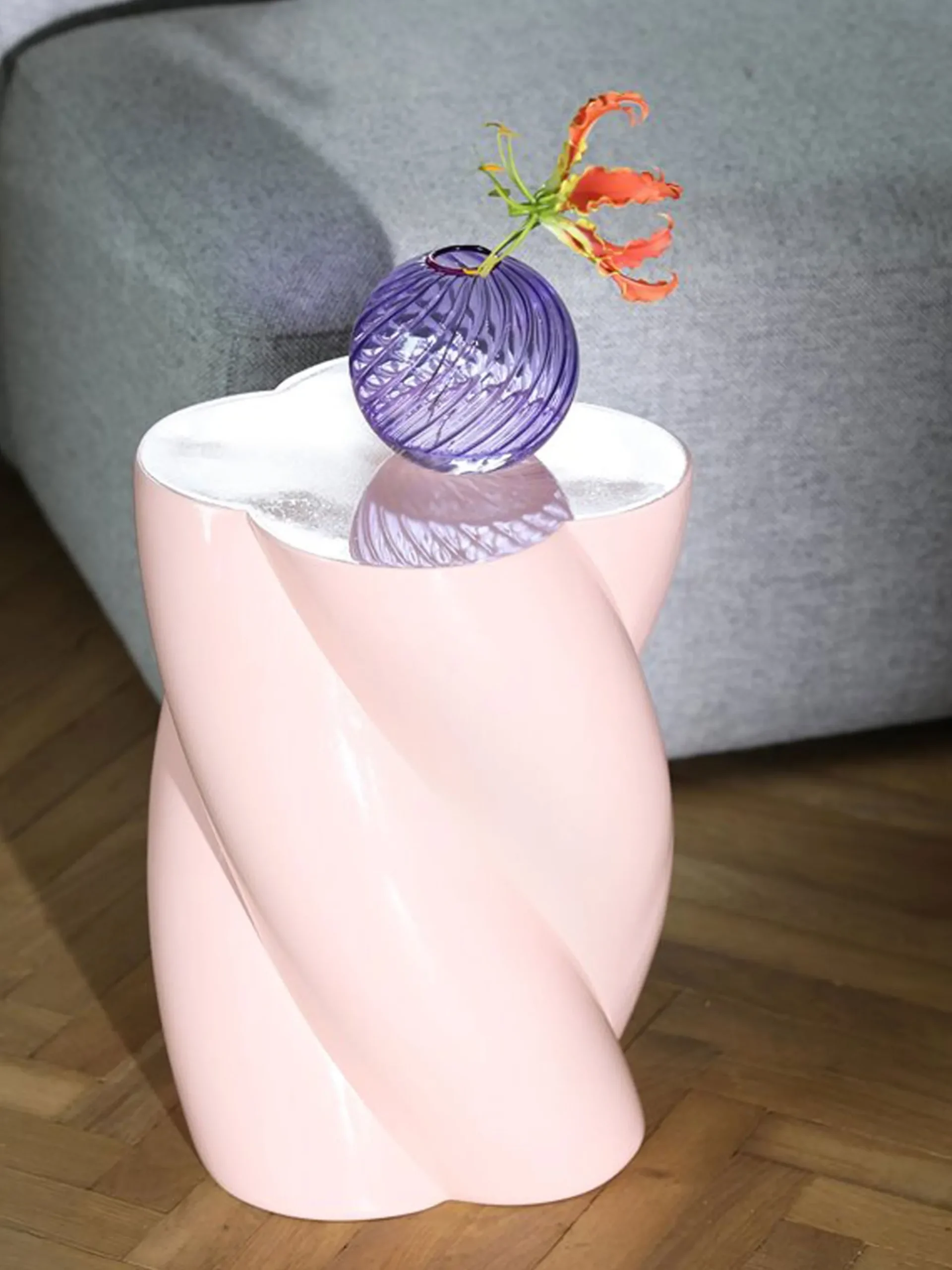 Marshmallow Side Table - Pink - Low