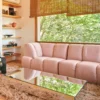 Mirror Block Coffee Table - Clear - 120 cm
