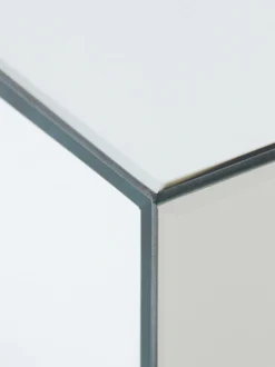 Mirror Block Coffee Table - Clear - 120 cm