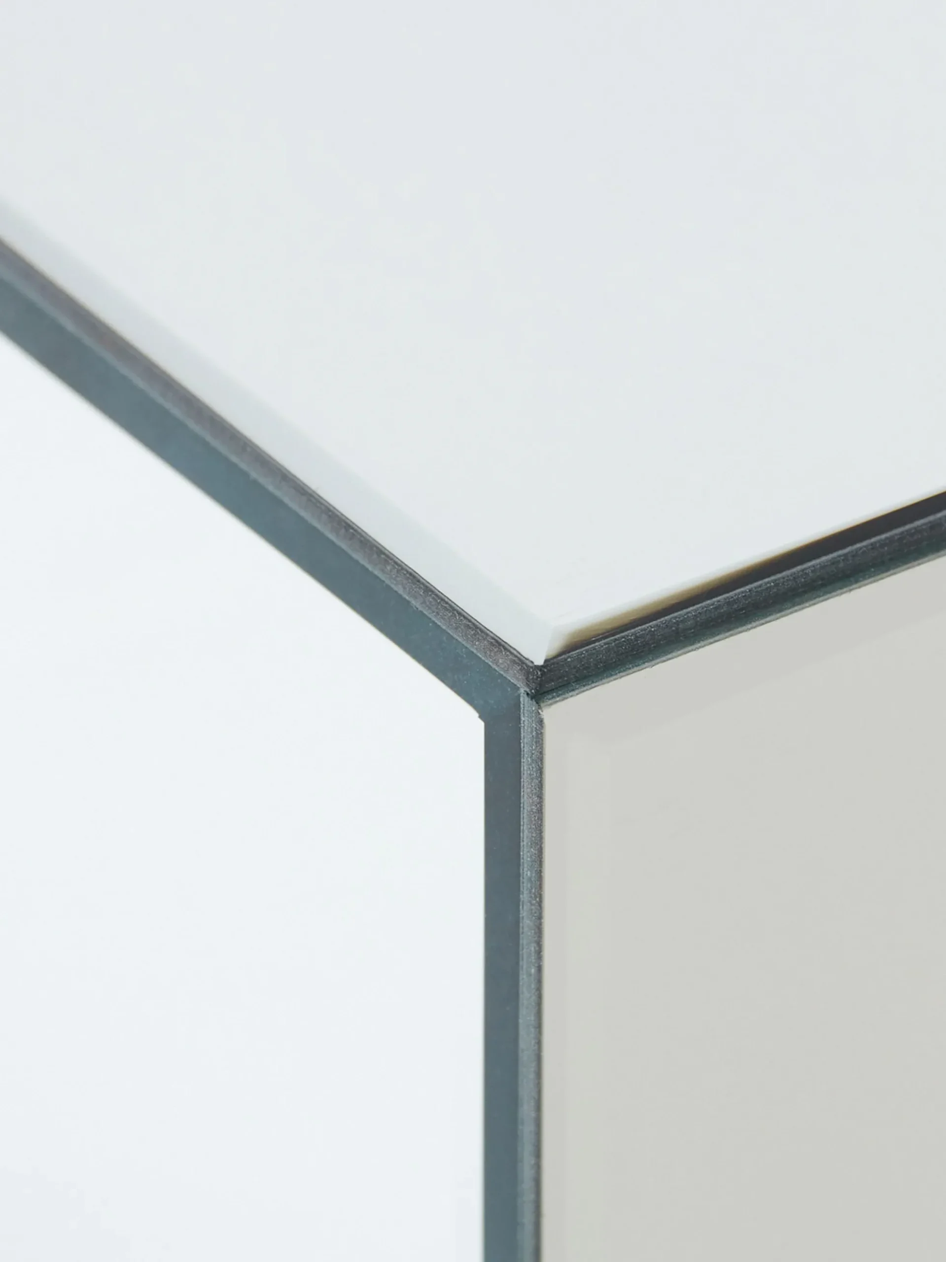 Mirror Block Coffee Table - Clear - 120 cm