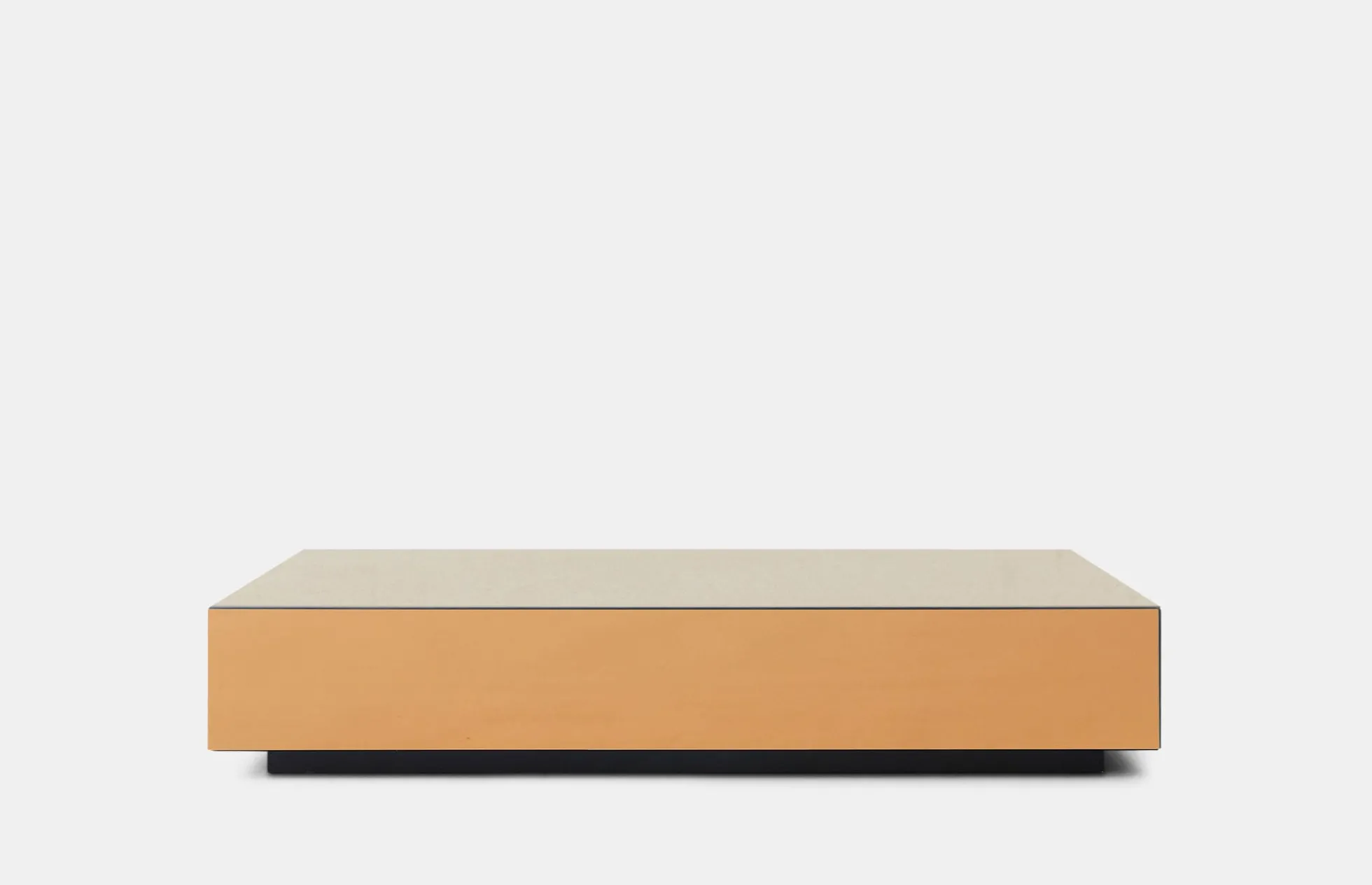Mirror Block Coffee Table - Smokey Brown - 80 cm