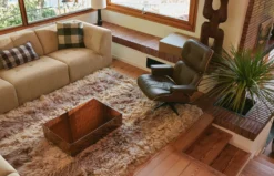 Mirror Block Coffee Table - Smokey Brown - 80 cm