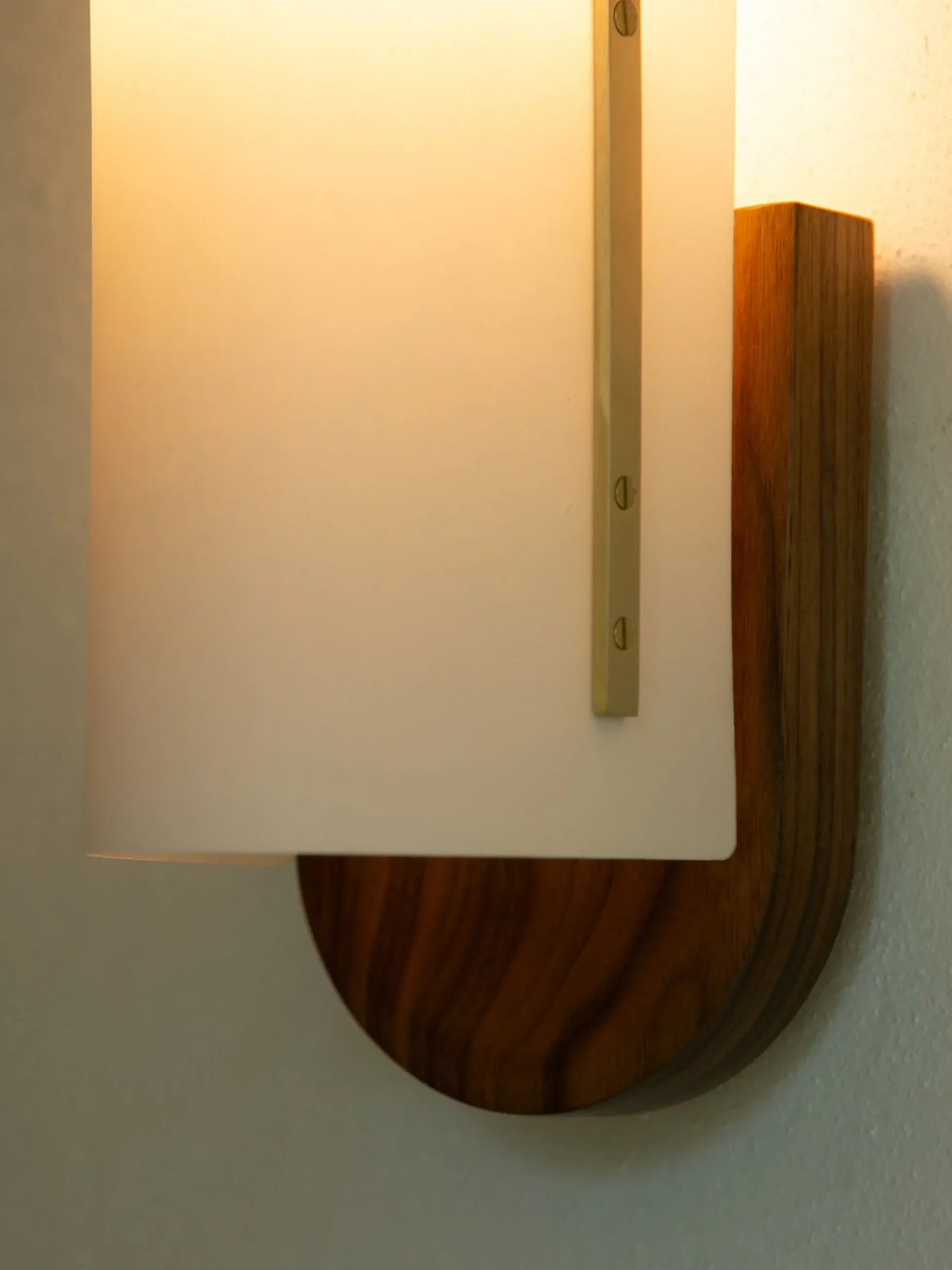 Modernist Timber Wall Lamp